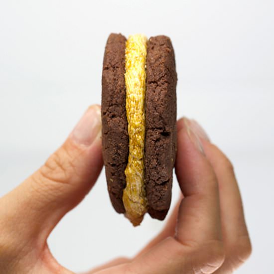 Pumpkin Cream Cookie Sandwiches