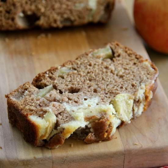 Apple Cinnamon Cream Cheese Bread