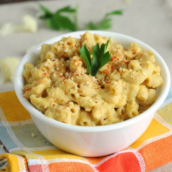 Vegan Cauliflower Mac & Cheese
