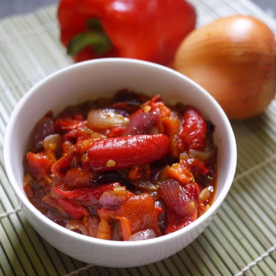 Roasted Pepper and Onion Confit