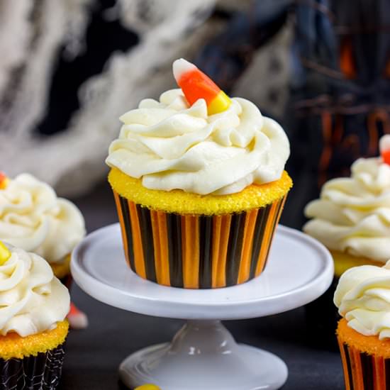 Candy Corn Cupcakes