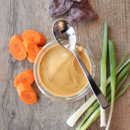 Smoky Spicy Vegan Cheese Sauce Dip