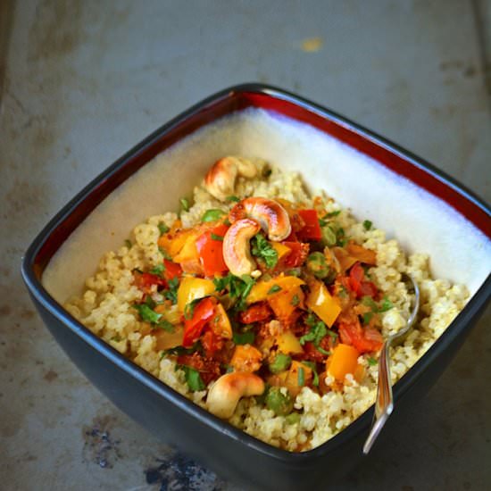 Quinoa & Curried Capsicum