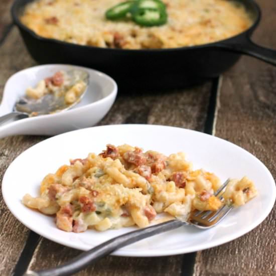 Jalapeno and Chorizo Mac ‘N Cheese