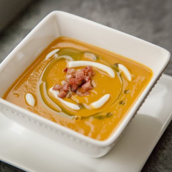 Butternut Squash Soup with Pancetta