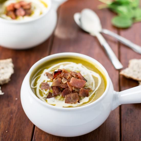 Creamy Pumpkin and Spinach Soup