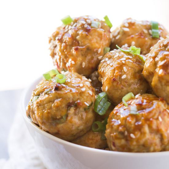 Spicy Asian Chicken Meatballs