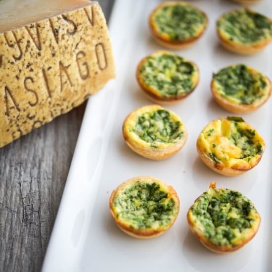 Spinach & Asiago Mini Quiche