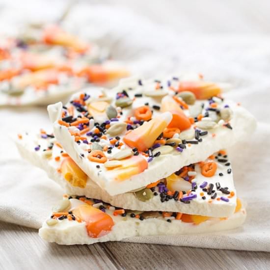 Candy Corn White Chocolate Bark