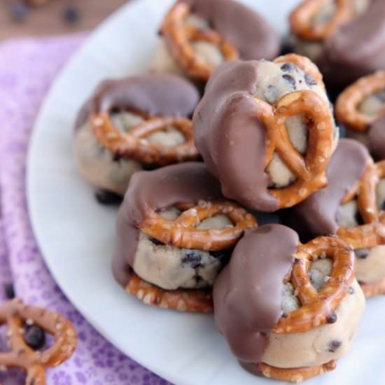 Cookie Dough Pretzel Bites