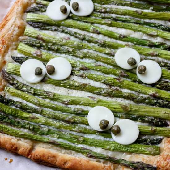 Monster Eye Asparagus Tart