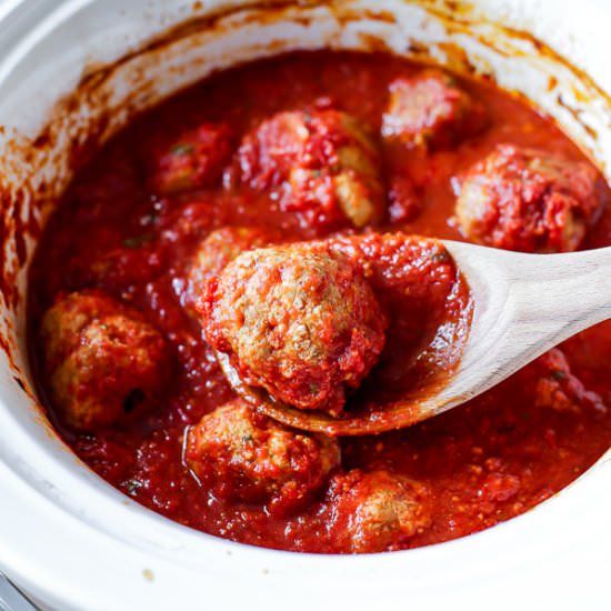 Crockpot Turkey Meatballs