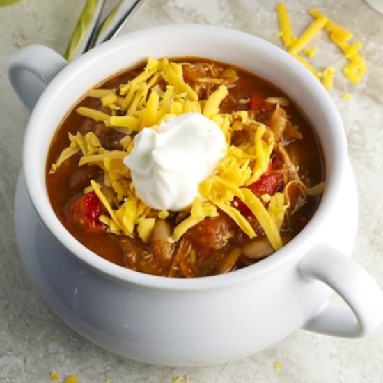 Slow Cooker Chicken Chili