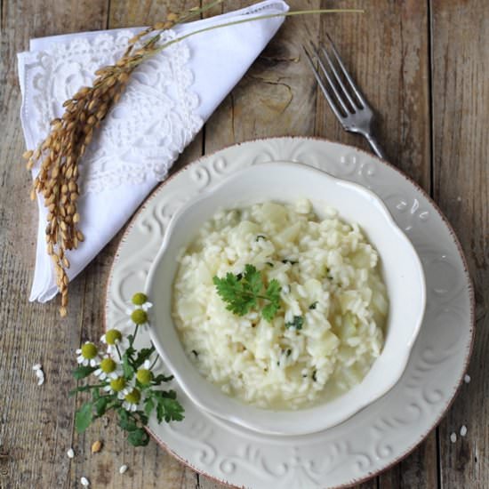 Rice with fennel and bitter herb