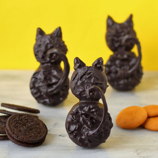 Backside Black Cat Cookies