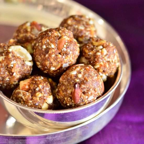 Dry fruit and nut ladoos