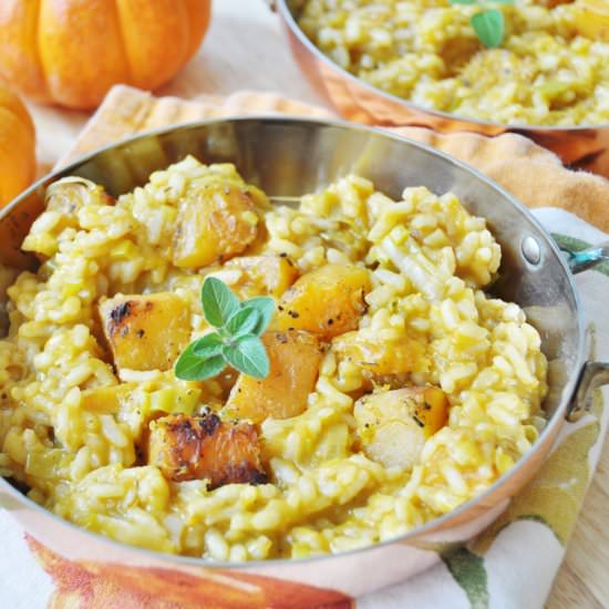 Braised Butternut Squash Risotto