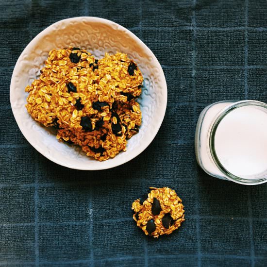 Pumpkin Spice Oatmeal Cookies