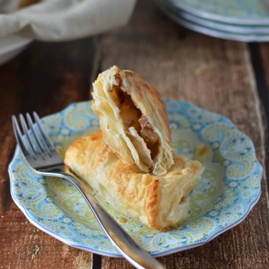 Pear and pecan turnovers