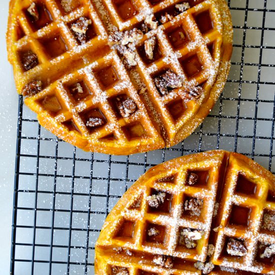 Pumpkin Spice Waffles