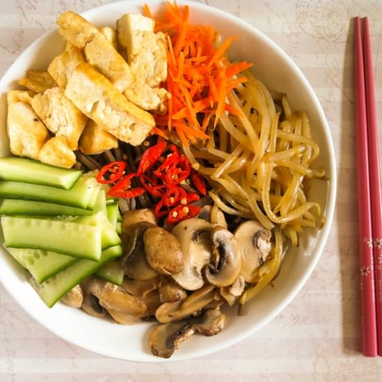 Vegan Soba Noodle Bibimbap