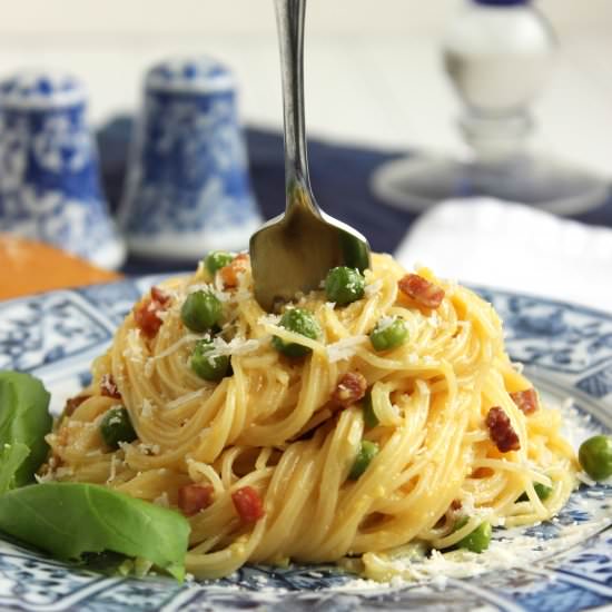 Skinny Capellini Carbonara