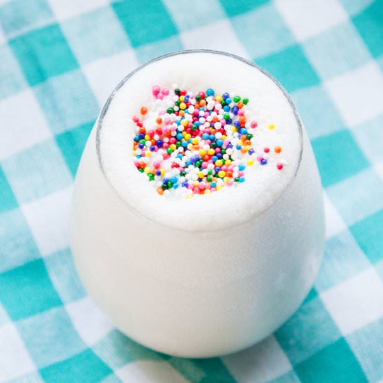 Blended Cake Batter Milkshake