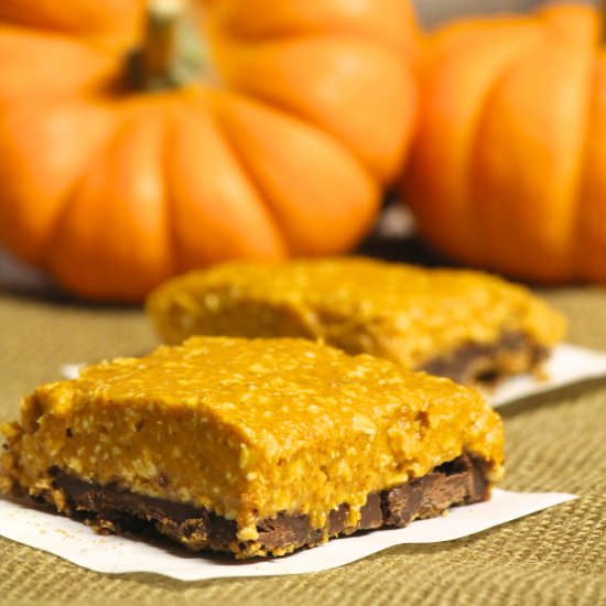 No Bake Vegan Pumpkin Pie Squares