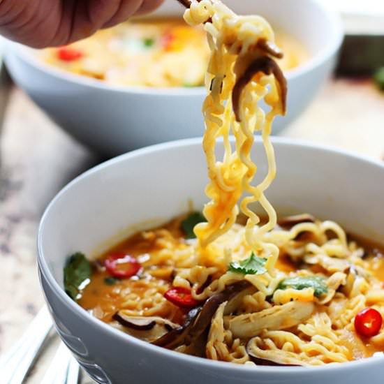 Spicy Pumpkin and Butternut Ramen