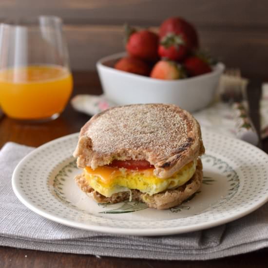 Vegetarian McMuffin Sandwich