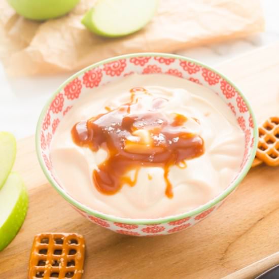 Salted Caramel Greek Yogurt Dip
