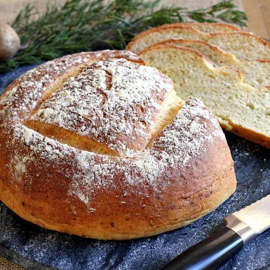 Rosemary, Cheddar Potato Bread
