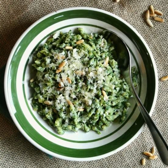 Arugula Spaetzle