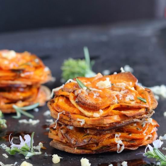 Rosemary and Parmesan Sweet Potato