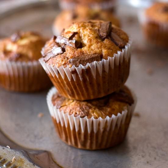 Choc Chip Banana Muffins