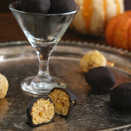 Pumpkin Cheesecake Truffles