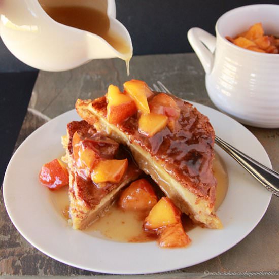 Baked French Toast w/ Butter Syrup