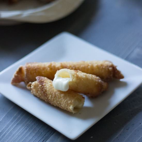 Cheese Filled Egg Rolls