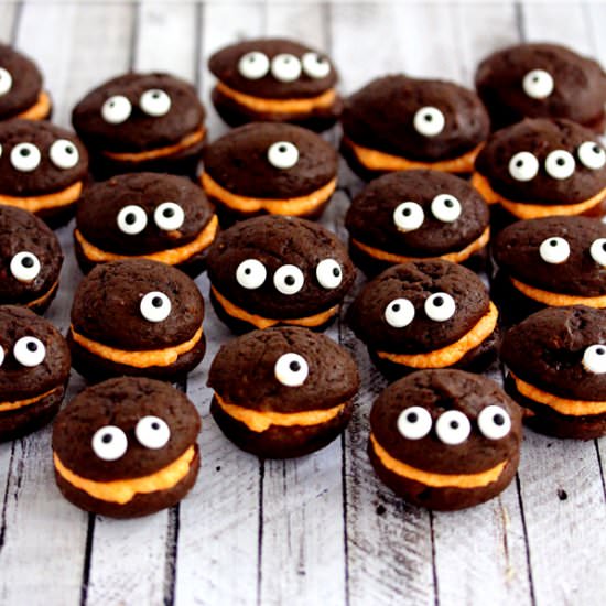 Mini Monster Chocolate Whoopie Pies