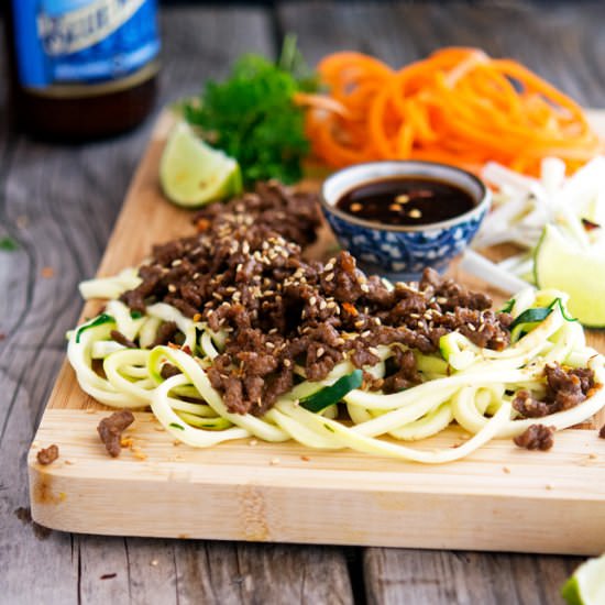 Thai Pork and Zoodle Salad