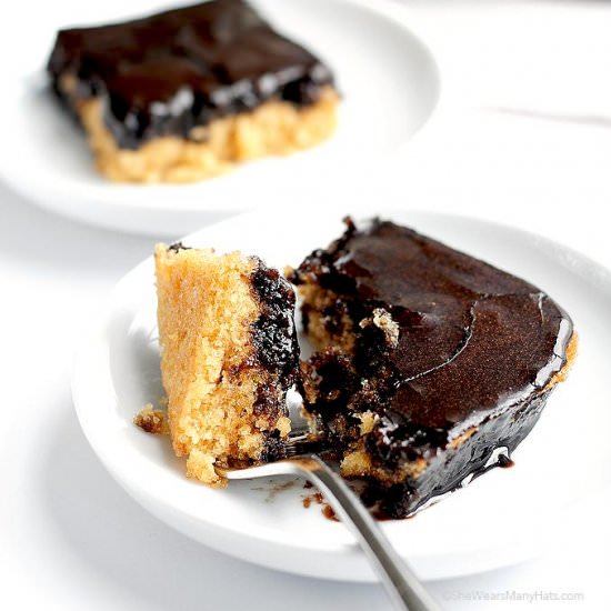 Peanut Butter Cake w/Chocolate Icing