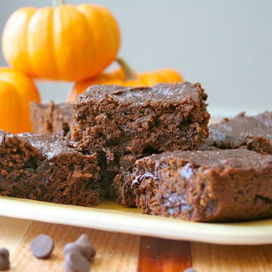 Whole Wheat Pumpkin Brownies
