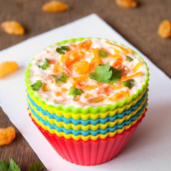 Carrot and Raisins Raita