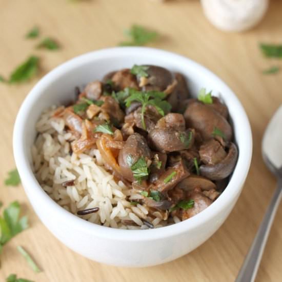 Crock-Pot Mushroom Stroganoff