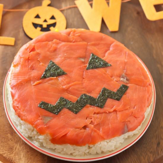 Jack o Lantern Sushi