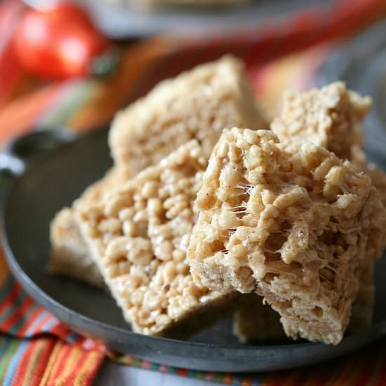 Pumpkin Spice Rice Krispies Treats