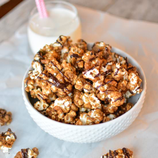 Pumpkin Spice Popcorn Clusters