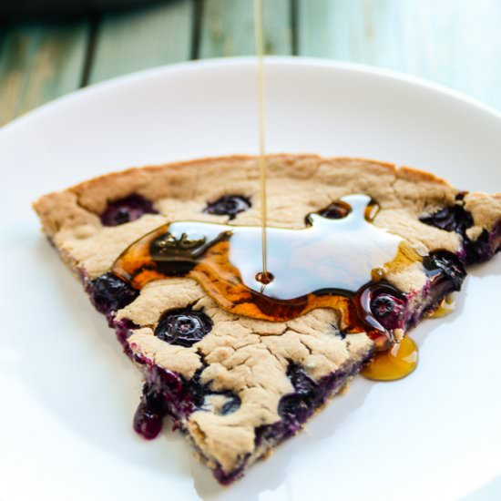 Giant Blueberry Skillet Pancake