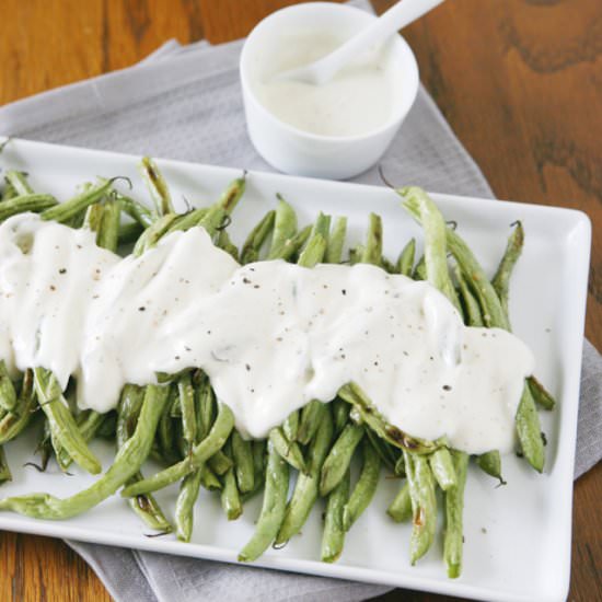 Green Beans with Yogurt Dressing