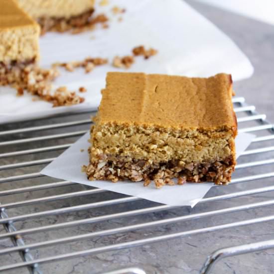 PUMPKIN GOAT CHEESE SQUARES